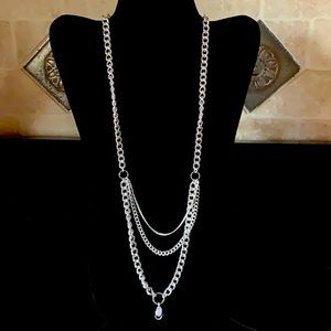 Origami Owl 28” Multi-Layer Silver Chain